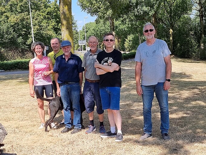 Der harte Kern des Stadtradeln-Teams um Heiko Ehm, Sprecher der NABU-Gruppe Krefeld. Foto: NABU Krefeld, Klaus Keipke