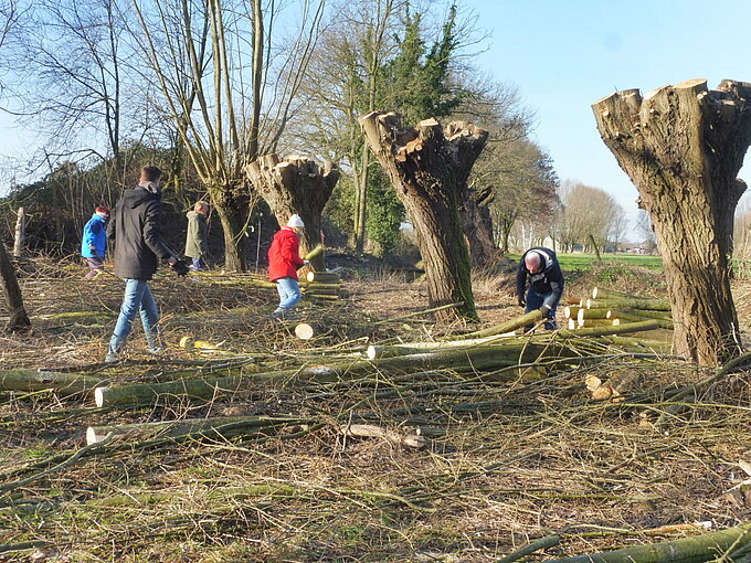 Das Team bei der Arbeit. Foto: NABU Willich